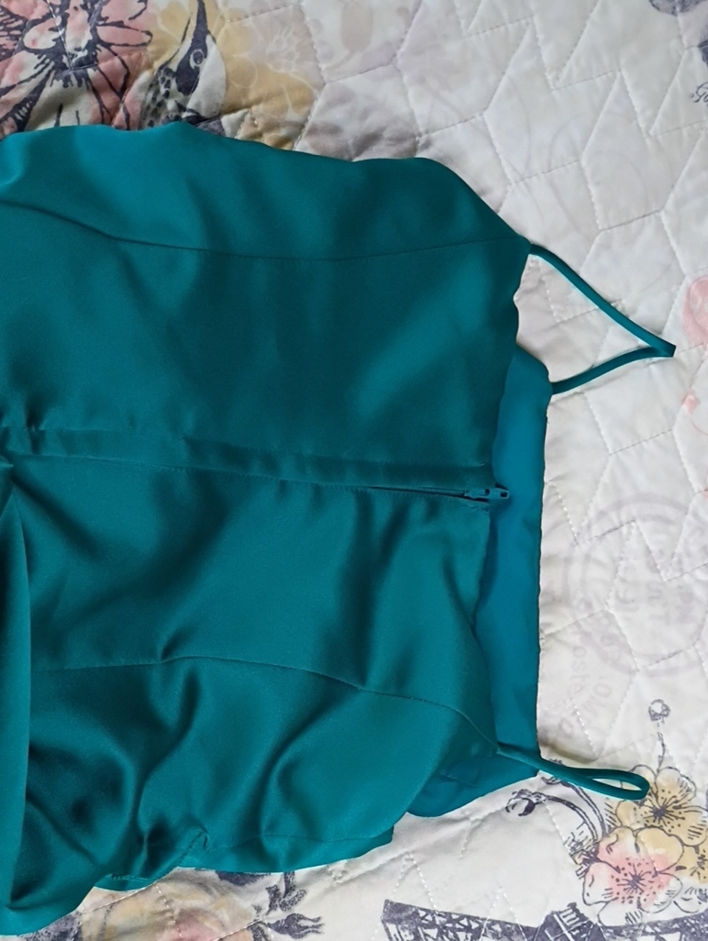 David's Bridal Teal Evening Kids  Dress - Picture 8 of 10
